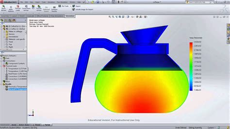 solidworks heat transfer simulation